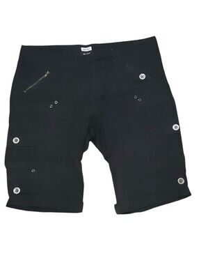 Majora Black Cargo Summer Women's Shorts. Size Large